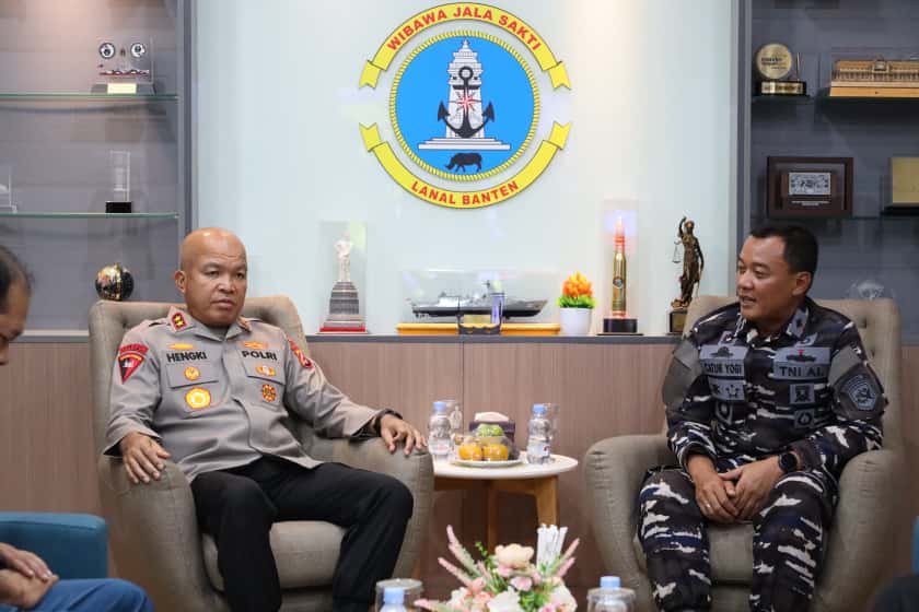 Pererat sinergi, Kapolda Banten silaturahmi ke Lanal Banten
