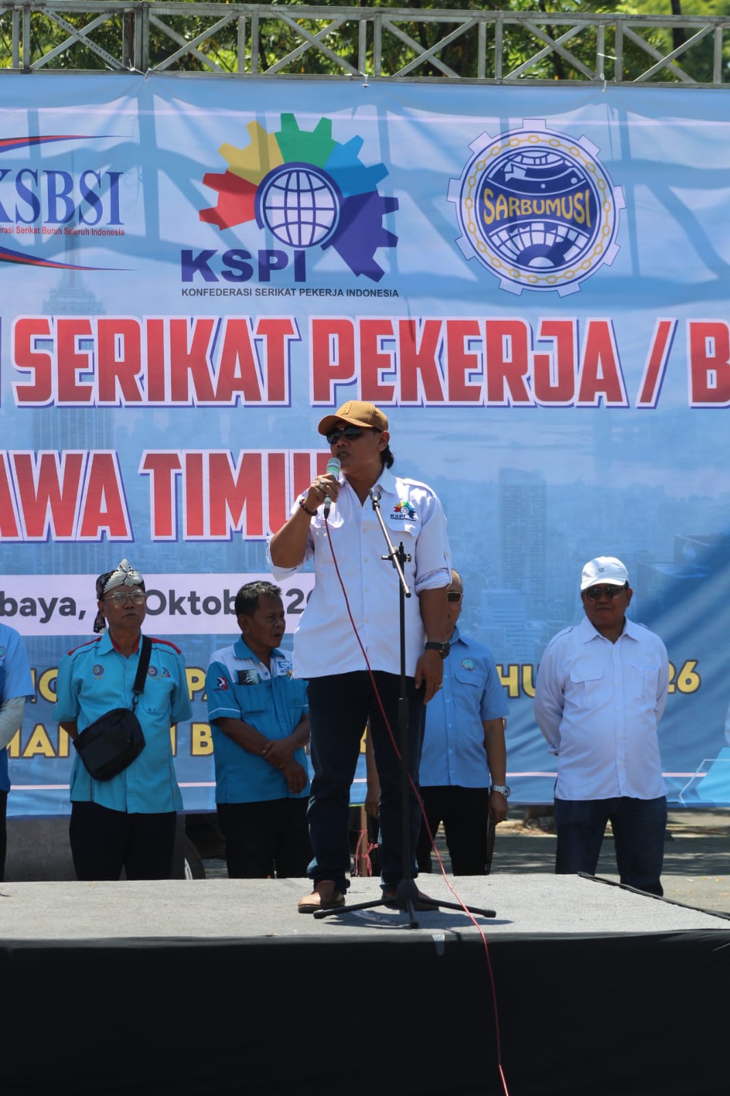 Apel Kebangsaan Serikat Pekerja/Buruh Jawa Timur: Buruh Bersatu Menjaga Kondusivitas dan Menolak Anarkisme