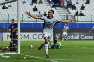 Penyerang Persib Bandung Andrew Jung Marah Saat Gol Keduanya Dianulir Wasit.