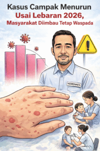 Kasus Campak Menurun Usai Lebaran 2026, Masyarakat Diimbau Tetap Waspada